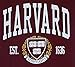 Harvard University T-Shirt Officially Licensed Crest Logo College Tee Crimson S
