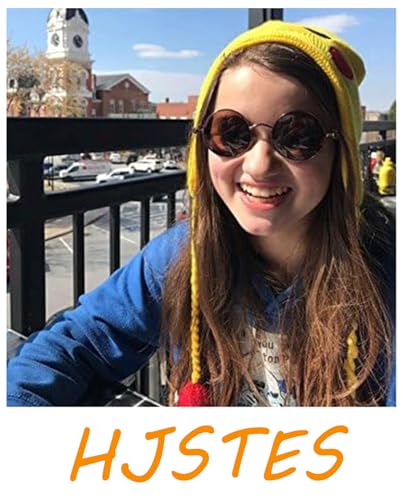 HJSTES Vintage Round Steampunk Sunglasses for Women Men Circle Gothic Glasses Retro Metal Frame3