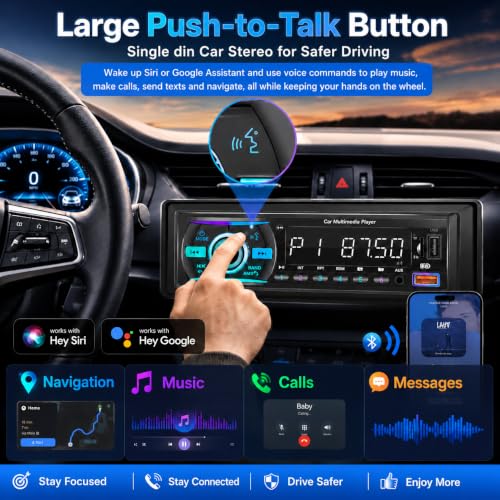Single Din Bluetooth FM Radio