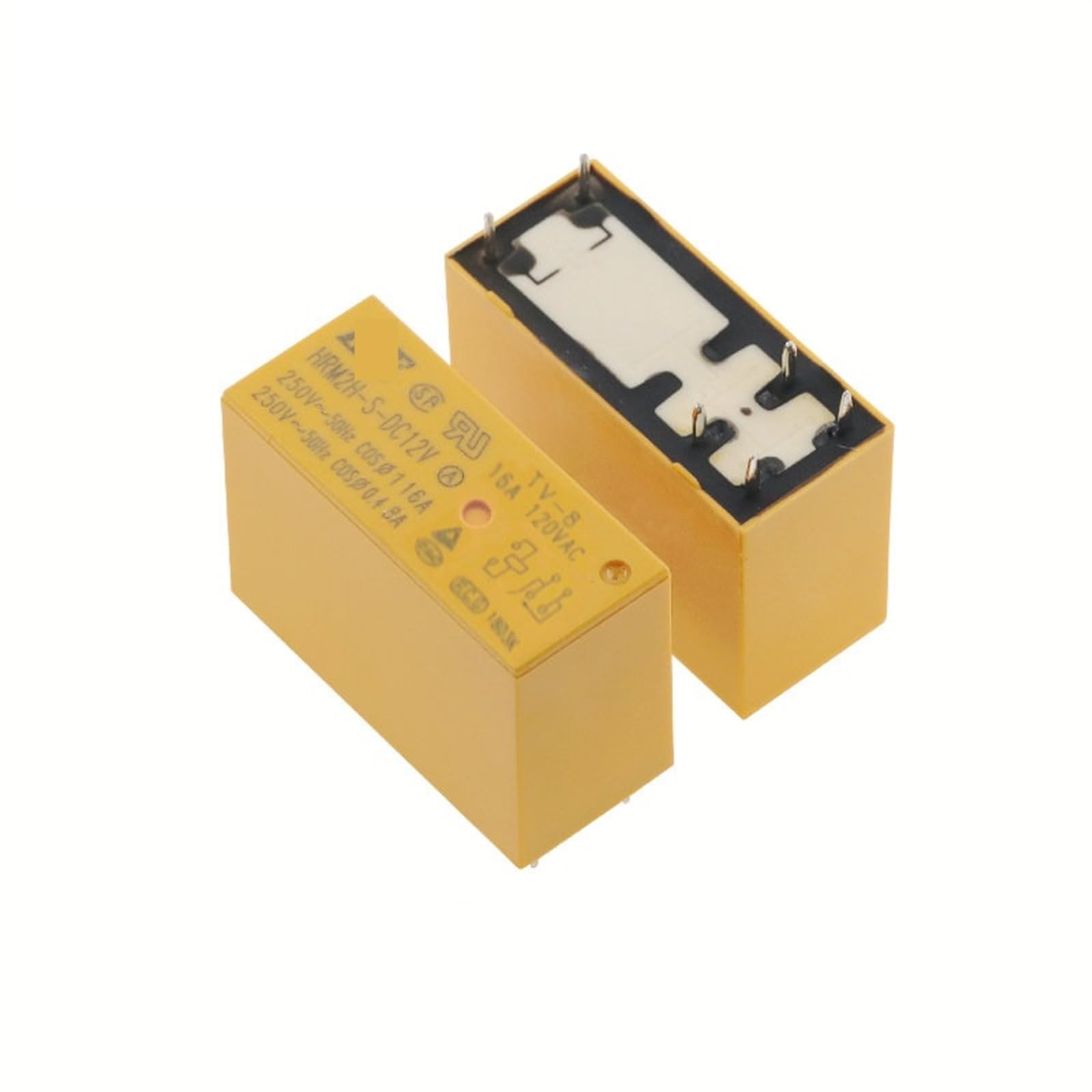 Relais HRM2H-S-DC12V-A 6PIN 16A pour circuits imprimés - 8