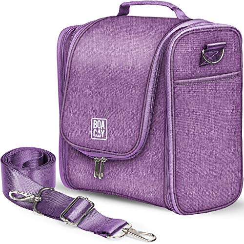 Extra Large Hanging Travel Toiletry Bag for Women and Men, Hygiene Bag, Bathroom and Shower Organizer Kit with Elastic Band Holders for Toiletries, Cosmetics, Makeup, Brushes