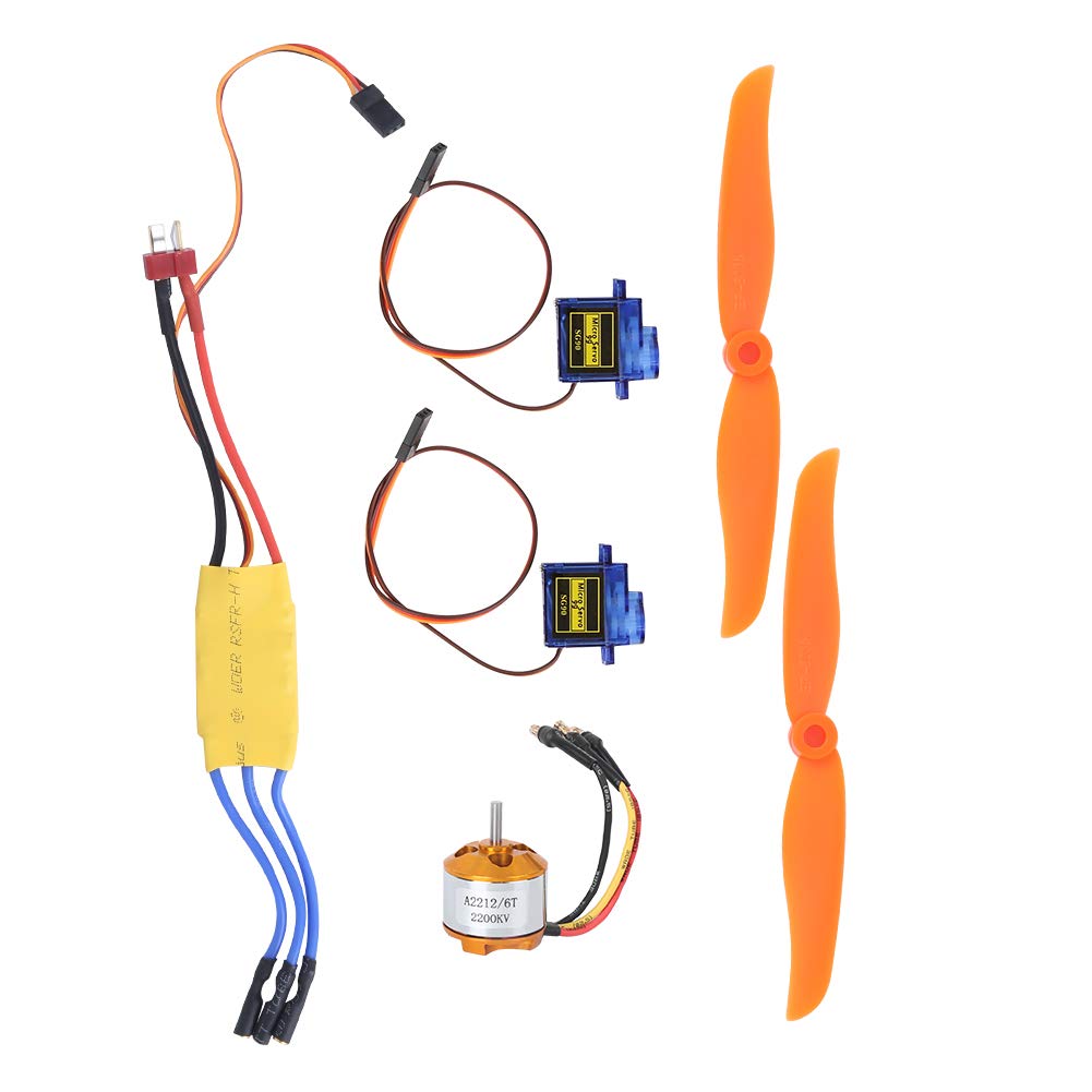 A2212 2200KV Brushless Motor 30A ESC para RC ala fija avi¨®n Accesorios (2200KV Motor + 6035 Hlice + 9G Servo + 30A ESC) (2212 KV2200 motor + 6035 hlice + Kraftverk & drivsystem