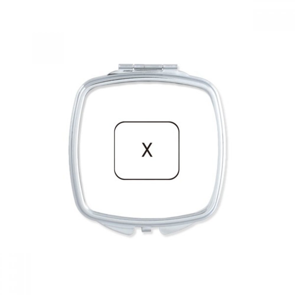 Miroir de poche compact contre les imperfections de maquillage
