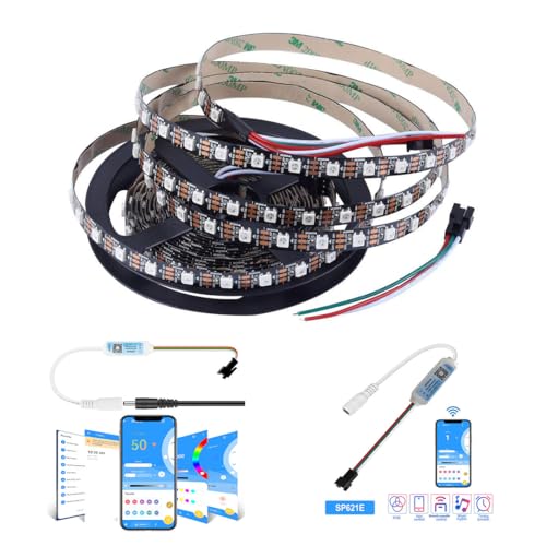 Image of WS2812B RGB Individually Addressable Pixel LED Strip | 60 LED /1M (1M with Bluetooth)