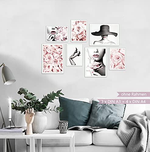 KAIRNE Set di 7 Poster di Moda,Moderni Poster da