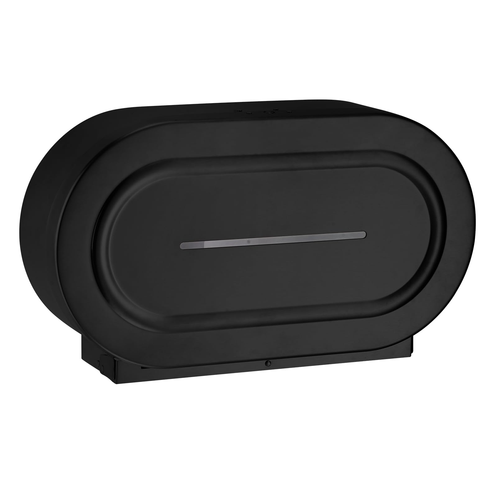 Photo 1 of Stardrix Stainless Steel Twin Jumbo Toilet Paper Dispenser Wall Mount, 9" Commercial Double Roll Holder, Industrial Tissue Dispenser with Key Lock, Matte Black