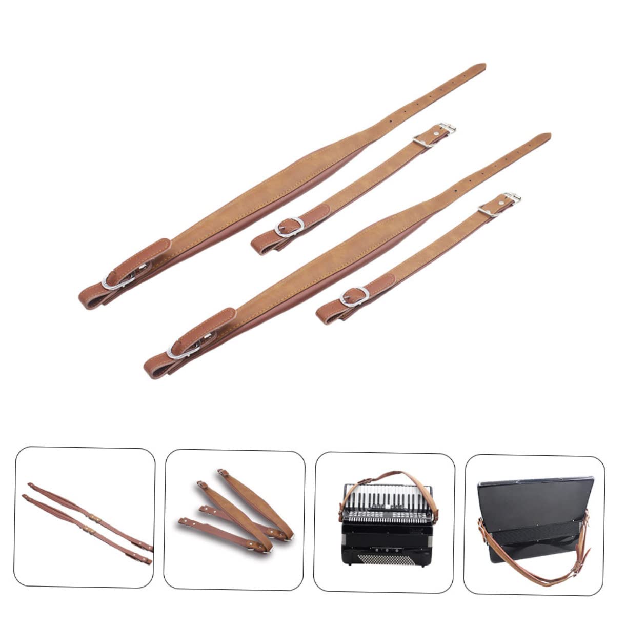 FUNOMOCYA Accordion Belts Set Versatile Comfortable Adjustable Length for Perfect Fit