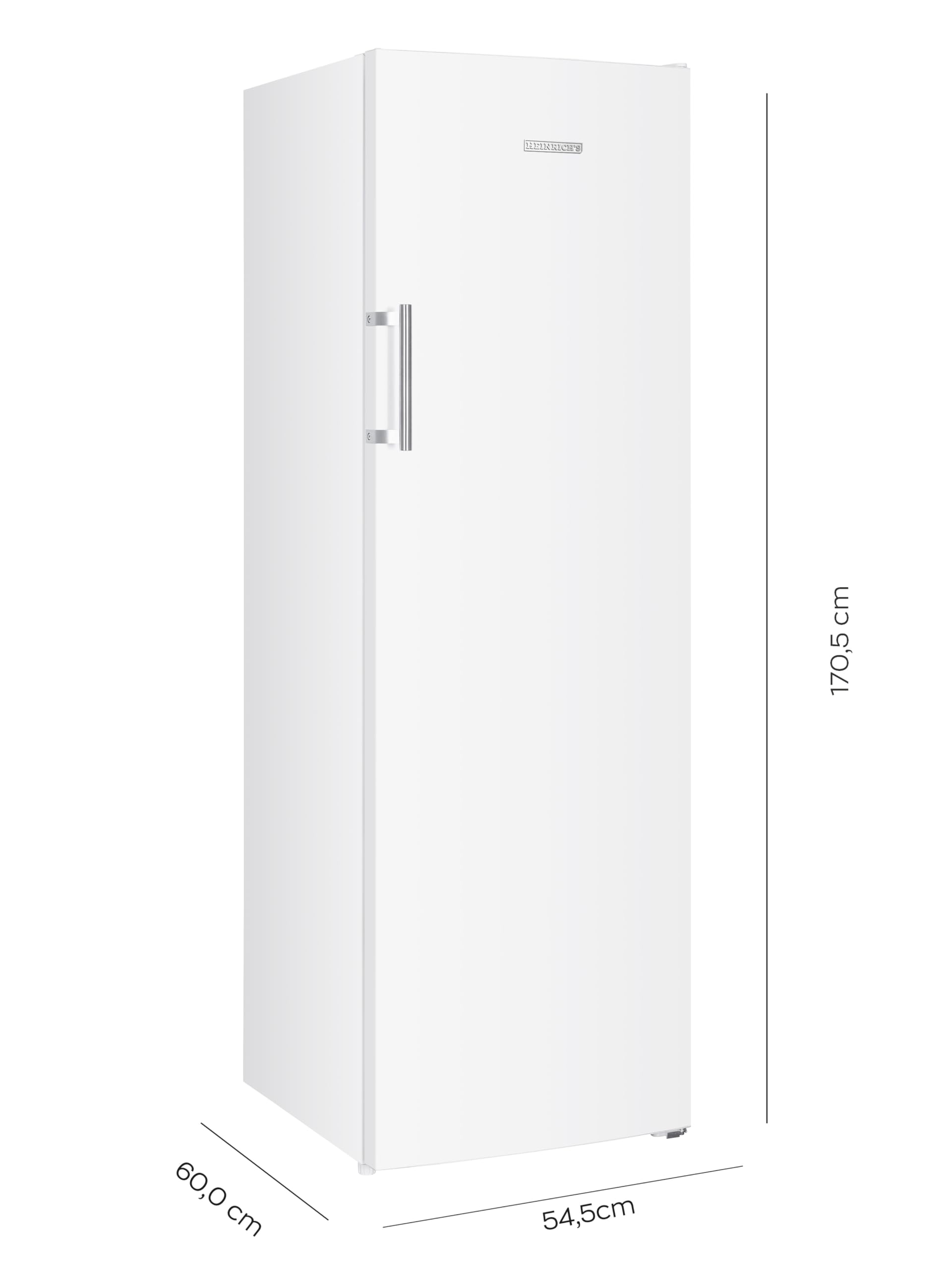 Heinrich´s Gefrierschrank 204L No-Frost -14°C~-22°C LED-Display wechselbarer Türanschlag weiß