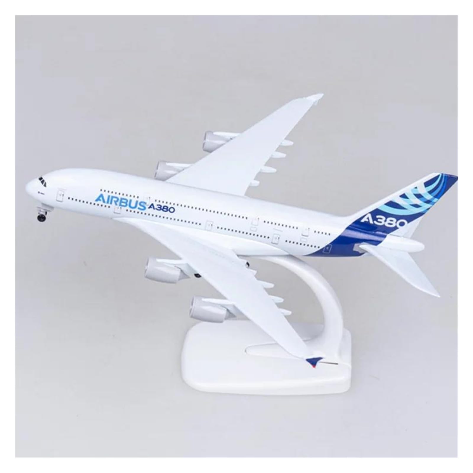 Avión clásico A380 de aleación metálica con tren de aterrizaje para coleccionistas 7
