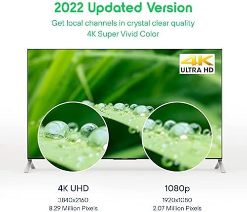 Antier Amplified Indoor Digital Tv Antenna – Powerful Best Amplifier Signal Booster Up To 400+ Miles Range Support 8K 4K Full Hd Smart And Older Tvs With 16Ft Coaxial Cable #TOP2