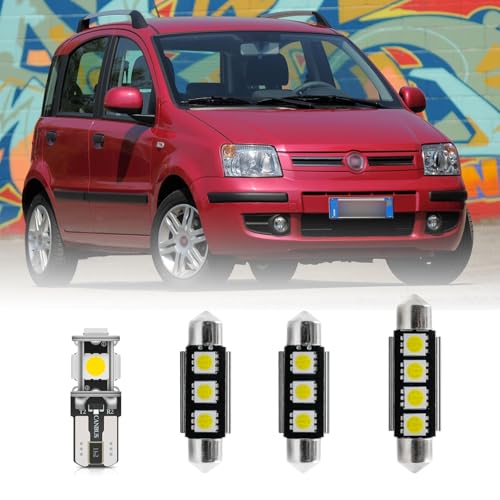 Pacchetto: 1*plafoniera, 1*luce baule, 2*luce targa (4 lampadine LED in totale); strumento di installazione