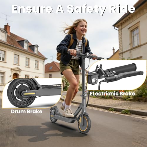 Image of WERHY Foldable Kids Electric Scooter, 350W Motor, Max 12 /16Miles Long Range, 19 MPH Max Speed, 8.5 inch Solid Tire, Lightweight Foldable E-Scooter with Dual Braking, Digital Display, Cruise Control