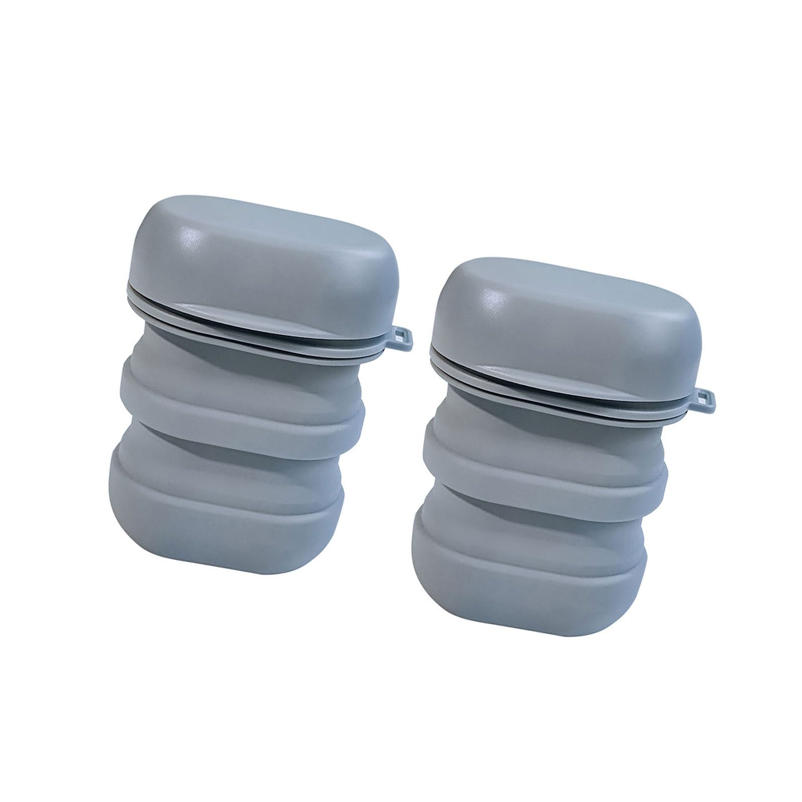 Nucelit 2PCS Multifunctional Silicone Folding Soap Holder Space Saving for Home Outdoor Folding Soap Container Holder