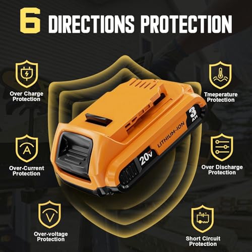 Image of Replace for dewalt 20v60v Batteries (20V 3Ah)
