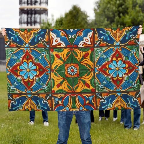 Drapeaux mexicains en céramique lavables contre la décoloration - 6