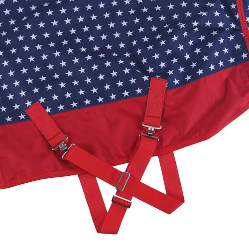Image of 1200 Denier Waterproof Mini Shetland Rug Pony Rug Foal Rug Turnout Rug (no Filling) Star 45IN | Windproof Turnout Sheet for Miniature Horses, Foals, Yearlings, Donkeys. Ideal for Stable, Paddock Star 45IN