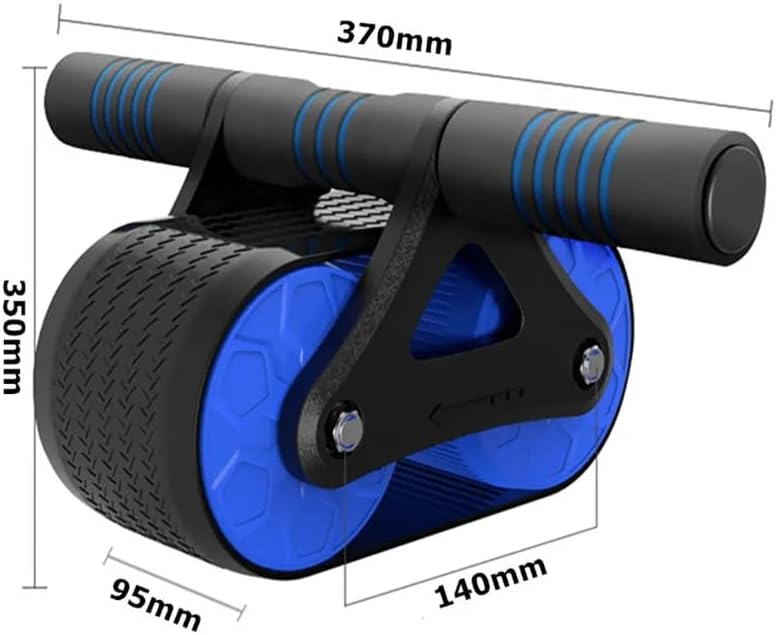 Miniatura 3 de Ejercitador abdominal de doble rueda para mujeres y hombres, rueda de rebote automático, rodillo de cintura, gimnasio, deportes, dispositivos de