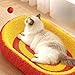 Baoblaze Cat Scratcher Scratch Pad Spacious Furniture Protection with Ball Lounge for Entertaining Playing Training Claws Sharpening, Oval