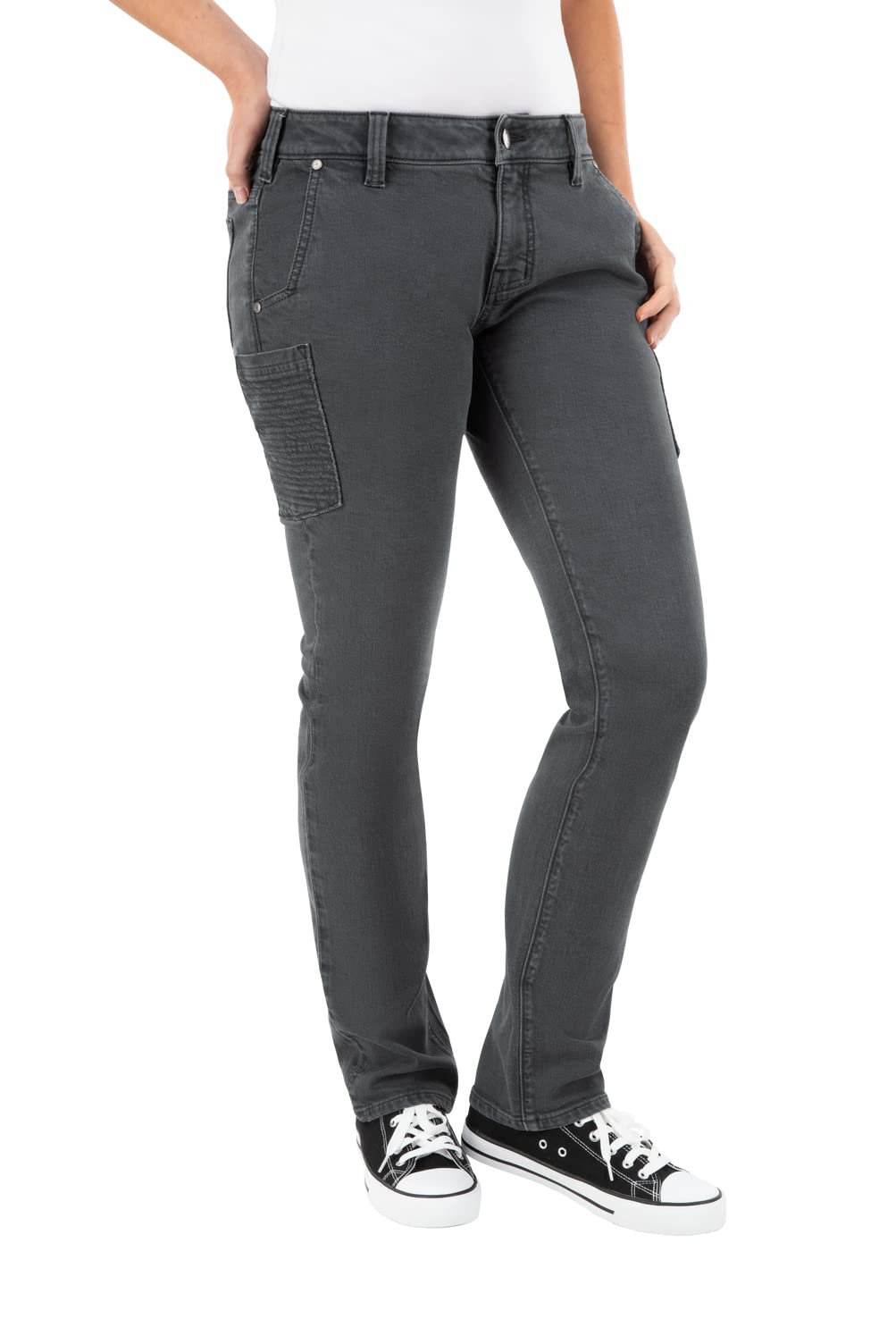 Vertx Kesher Womens Stretch OPS Tactical Pants with Pockets Straight-Fit for Work Outdoor Hiking Denim