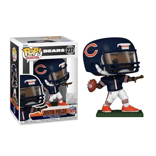 Funko POP! NFL: Bears - Justin Fields - Figura de Vinilo Coleccionable - Idea de Regalo- Mercancia Oficial - Juguetes para Niños y Adultos - Sports Fans - Muñeco para Coleccionistas y Exposición