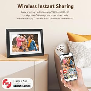 Digitalpictureframewifi101inchframeodigitalphotoframewithhdtouchscreen32gbmemorysharepicturesvideosinstantlymothersdaybirthdaygiftsforwomen Urban Country Home Decor Digital picture frame wifi 101 inch frameo digital photo frame with hd touch screen 32gb memory share pictures videos instantly mothers day birthday gifts for women urban country home decor