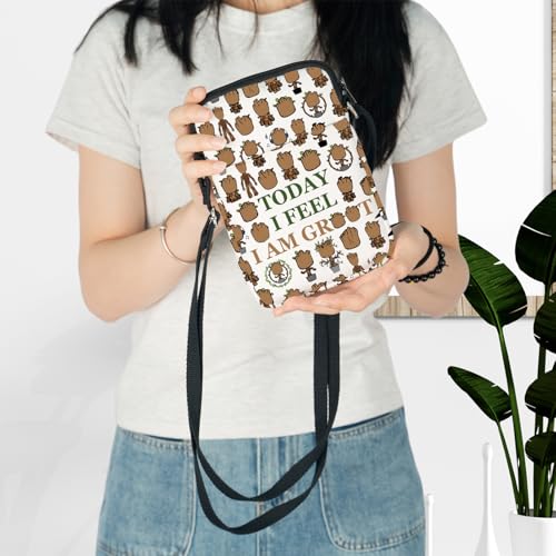 LEVLO Flora Colossus Crossbody Bag Cartoon Lover Inspired Gift Today I Feel I Am Flora Colossus Shoulder Bag3