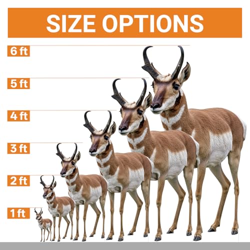 Image of Pronghorn 3FT Life Size Cardboard Cutout, Fun Animal Standup | Pronghorn Cardboard Cutout, Fun Animal Standup for Events, Party Decor, Birthday & Photos, 1 PC