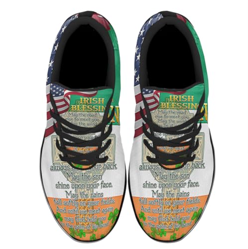 Mens Womens Happy St Patrick's Day Shoes Trail Running Shoe Non-Slip Breathable Comfortable Sneakers2