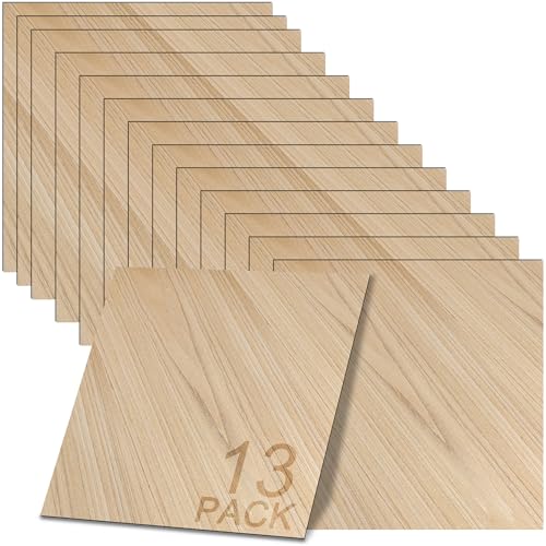 Image of GSCIT Club 13 PCS Maple Wood Veneer, 12 inch x 12 inch Wood Edge Banding Pre-glued Flexible, Veneer Tape Banding for Cabinet Repair Furniture Restoration