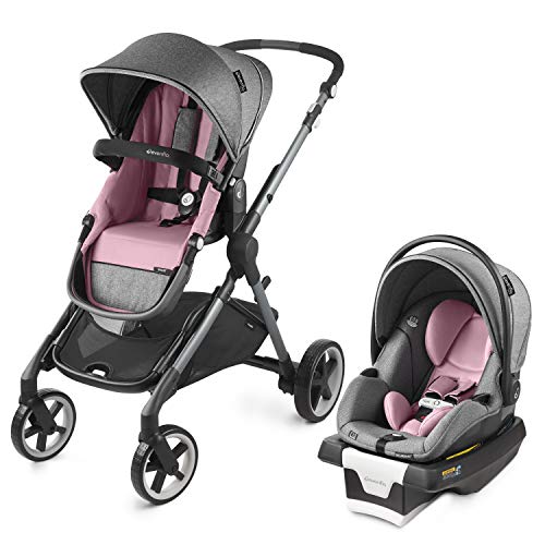 evenflo pivot modular travel system dusty rose