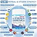 12-in-1 Lithium Orotate 5mg 10mg with Ashwagandha & L-Theanine, Lithium Orotate for Mood, Calm, Cognitive & Brain, High Bioavailability Trace Mineral, Lemon Balm, Magnesium Glycinate, 1 Pack
