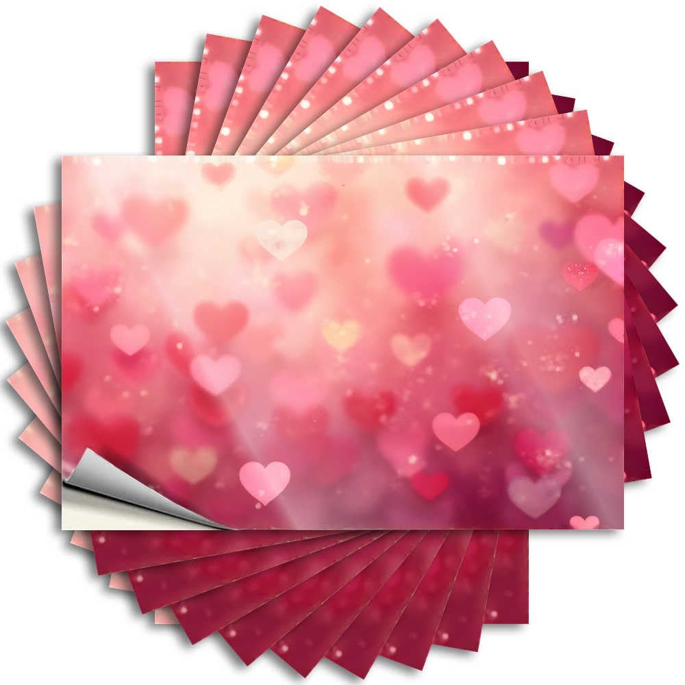 Guest Bathroom Decor Decals - Books Boys Helmet Hearts in Soft Focus: A Romantic Background(12X18CM)
