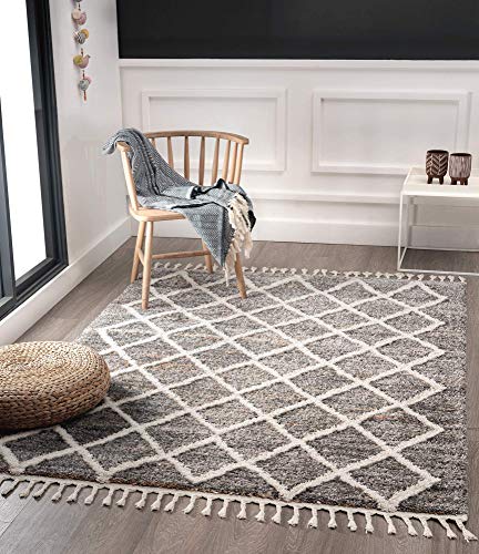 the carpet Vera - Handmade-Look, Super Weicher Wohnzimmer Teppich, 3D Effekt, Hochflor, Langflor, Skandinavisch, Multi, 120 x 170 cm