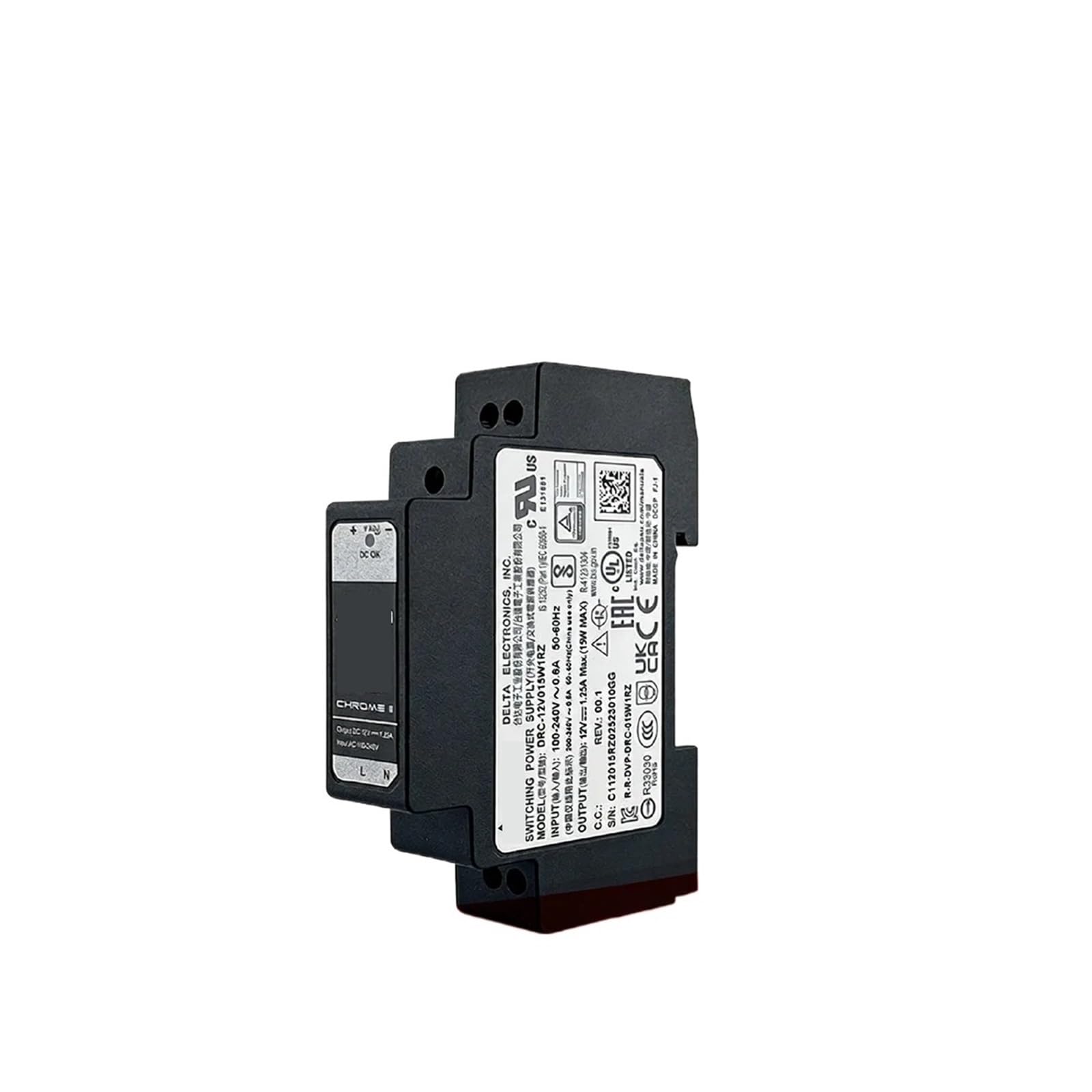 YMUGUEGH DRC-12V015W1RZ | 12V 1.25A |15W Switching Power Supply