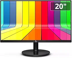 Monitor 20" LED, Widescreen, 75Hz, 2ms, HD+ 1600x900, HDMI, VGA, VESA, Ajuste de inclinação - 3green M200WHD