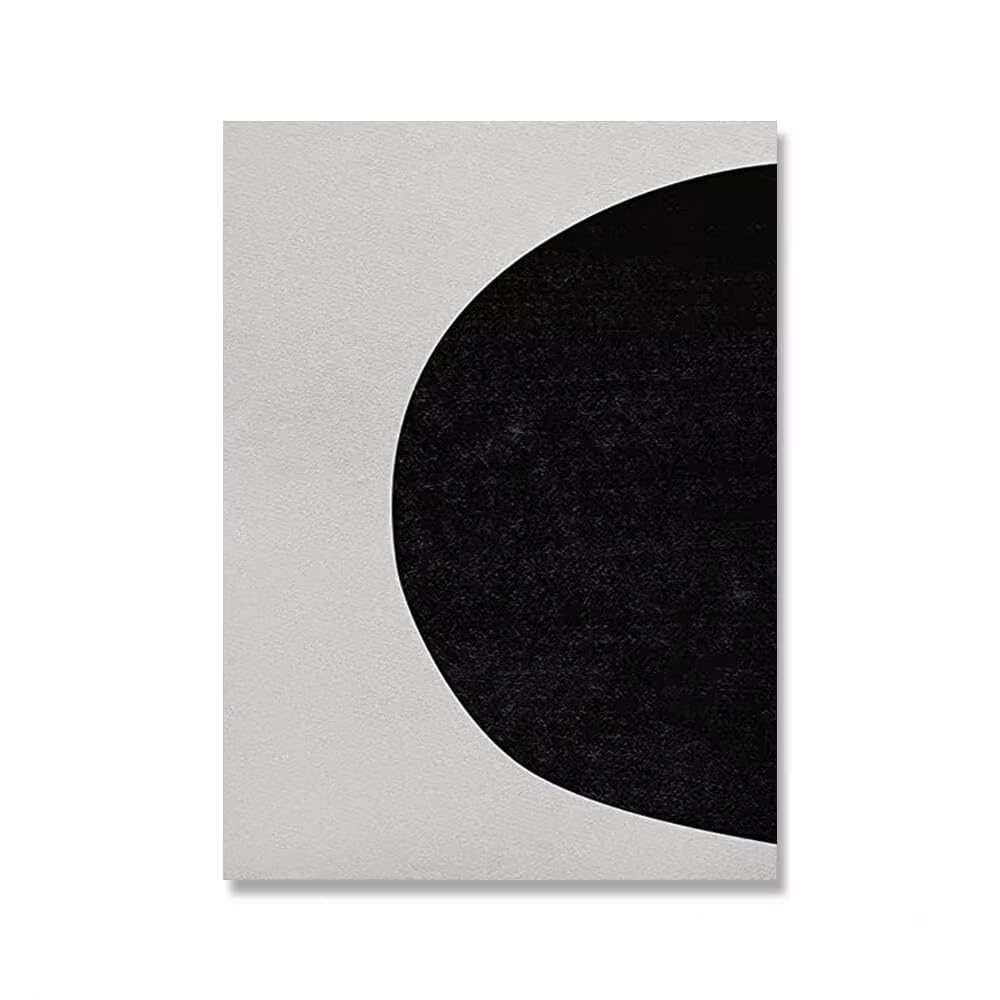 DFZEWKI Modern Abstract Wall Art Mid Century Geometric Black Arches Hd Canvas Print Poster Home Living Room Bedroom Decoration(40x60cm(16x24in)/No frame)
