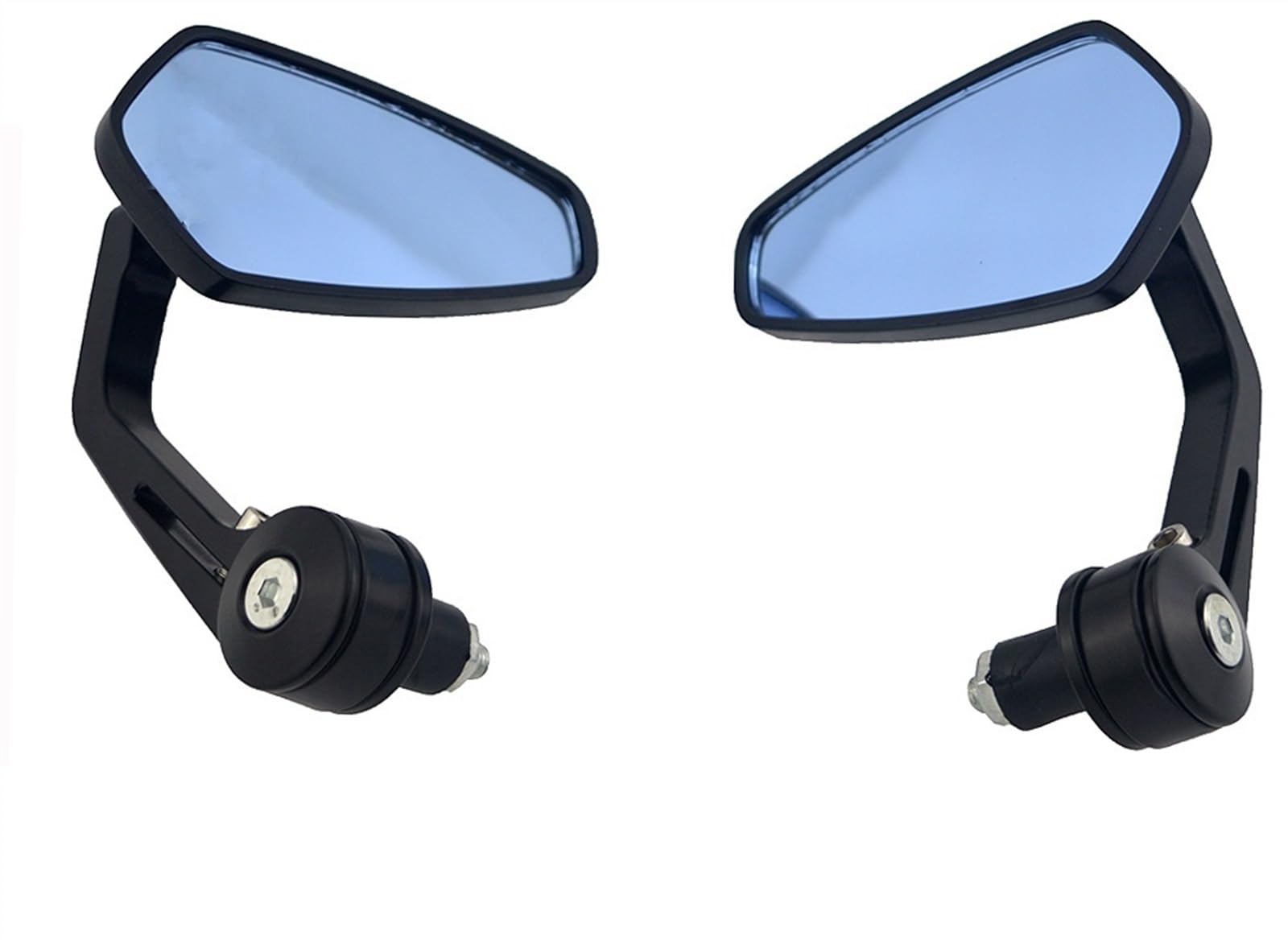 Espejos Retrovisores Moto Universal para Manillar Estándar De 7/8" Motocicleta Espejos Retrovisores Laterales Espejo Retrovisor(A)