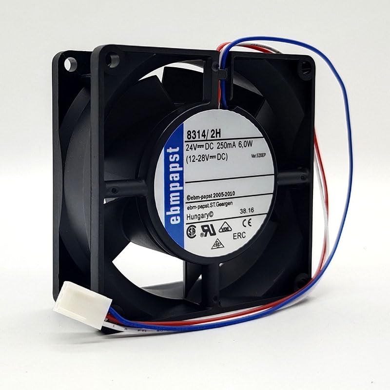 NZNYDNL EBM 8314/2H 8032 24V 6W 8CM 3-wire 3pin device inverter fan