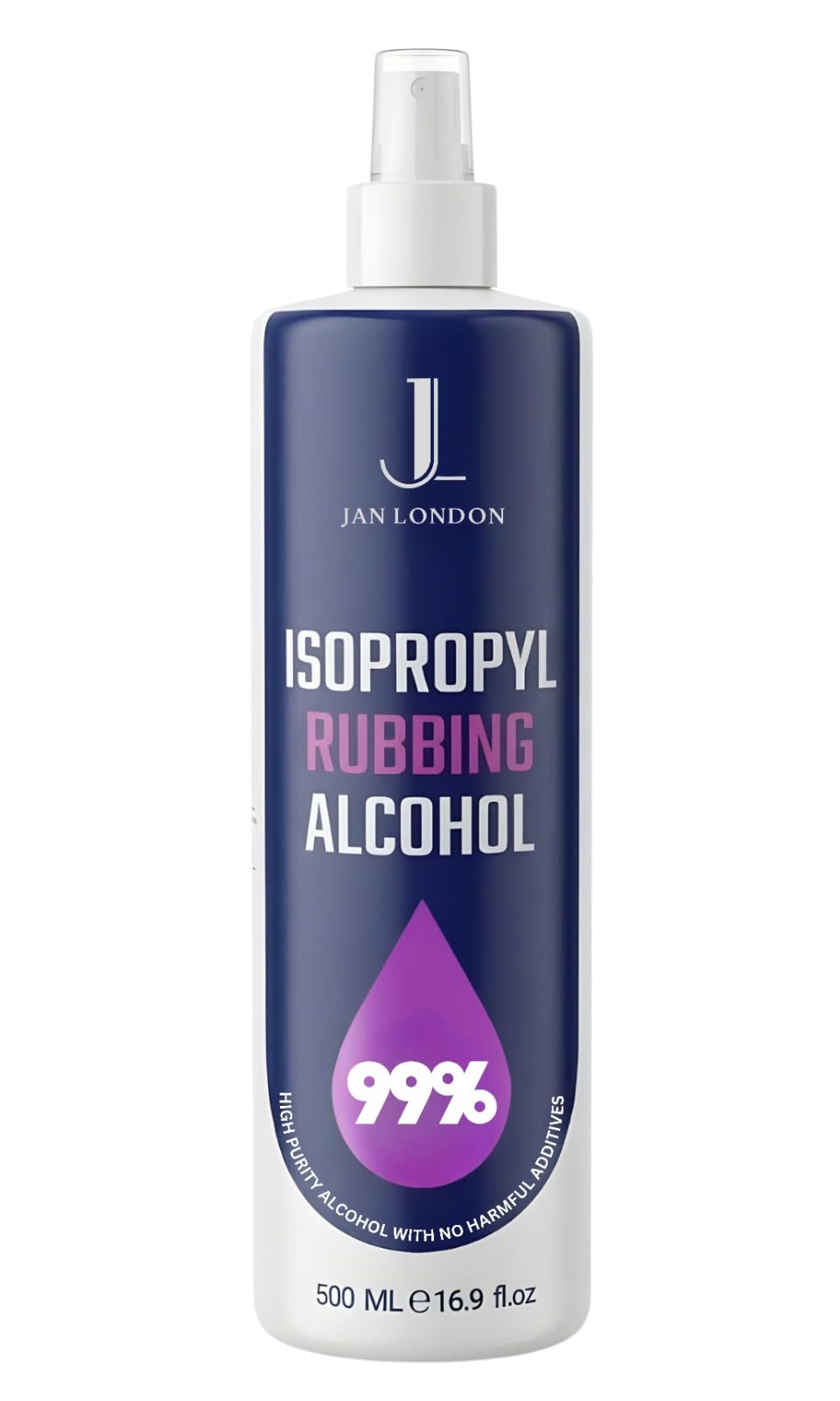 Isopropyl Rubbing Alcohol, IPA 99.9% High Purity – Multipurpose Disinfectant & Cleaner for Surfaces, Electronics, First-Aid, and More – Fast Evaporating, Residue-Free, 500ml Spray