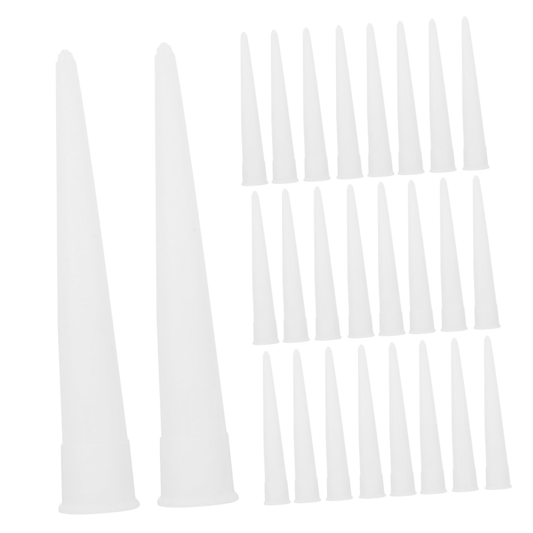 ARTIBETTER Caulking Device Accessories Reusable Glass Glue Nozzles 60 Pcs Sealant Tube Nozzle Caps