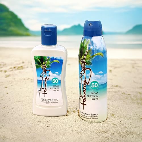 Panama Jack 50-50 Duo - SPF 50 Suntan Lotion &amp; Sunscreen Spray Set