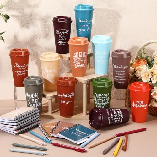 Regalos para compañeros de trabajo a granel de Navidad con vasos de plástico de 16oz 6