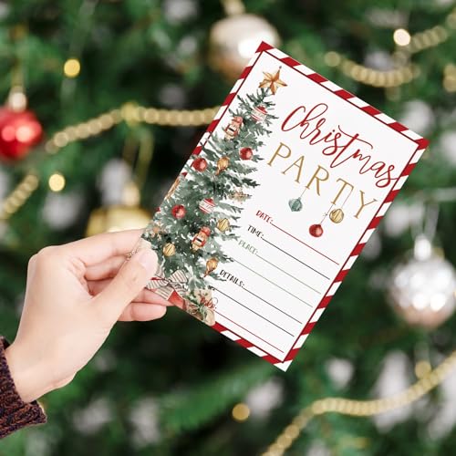 Invitations de Noël prêtes à écrire pour inviter facilement vos proches