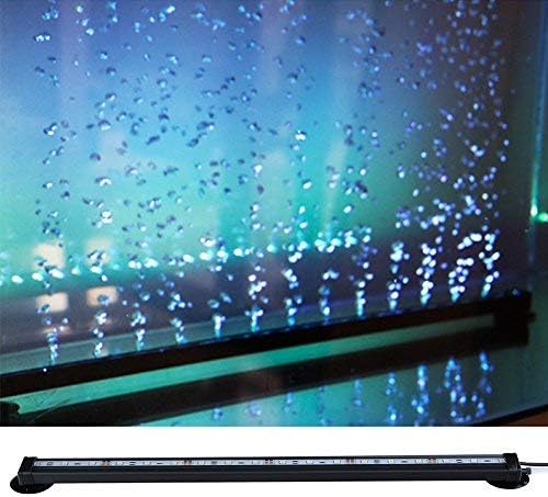 Aquarium Light,18 LED RGB Fish Tank Air Bubble Lamp Remote Control Color Underwater Aquarium Bar Air Bubble Lights (18inch) โฆ