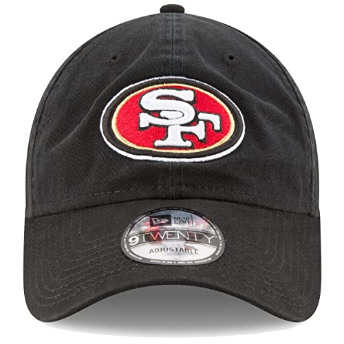 New Era NFL Core Classic 9TWENTY Team Color Adjustable Hat Cap One Size Fits All (US, Alpha, One Size, San Francisco 49ers Black, San Francisco 49ers) - Image 2