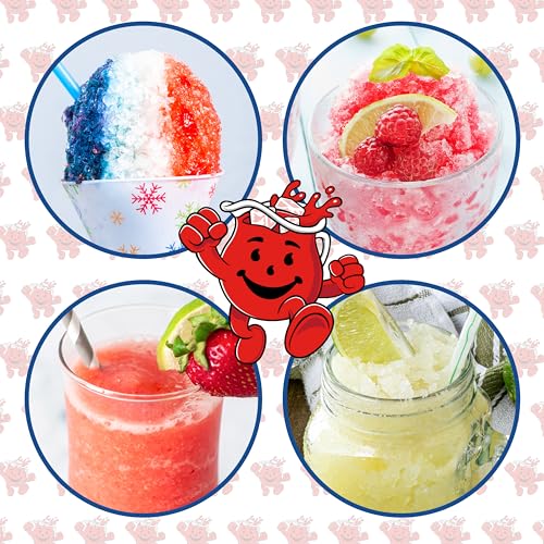 Kool-Aid Shave Ice and Snow Cone Machine, Multi-Use Ice Shaver for Frozen Treats, Slushies, Snow Cones, and More – Reusable Cup and Ice Mold, Stainless Steel Blades – Sharkleberry - image 8