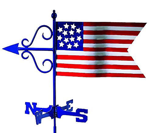 Good Directions Americana Flag Weathervane with Roof Mount