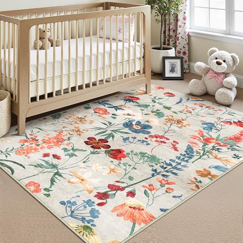 HUGEAR Teppich Wohnzimmer 120x170cm Beige Waschbarer Carpet Rug – Ansicht 4