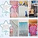 Pastel Pink Birthday Party Backdrop Decorations Foil Fringe Curtain 3.3x8.2ft 2 Pack, Pink Streamers Background Party Decorations Wall Door Hanging for Baby Valentines Barbie Princess Bachelorette