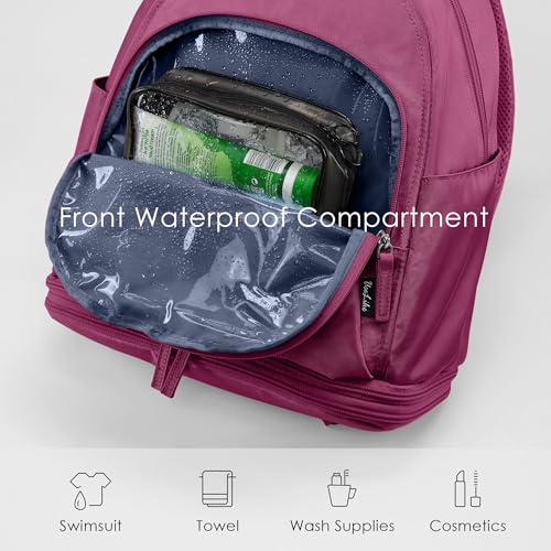 Image of Uselike Gym Backpack for Women Men, Lightweight Gym Bag with Shoe Compartment, Waterproof Workout Backpack with Wet Pocket